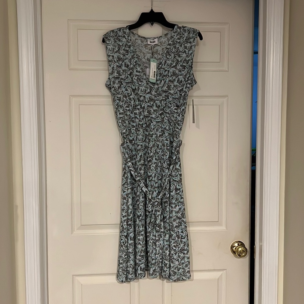 Leota Crane Hollygreen Wrap Dress